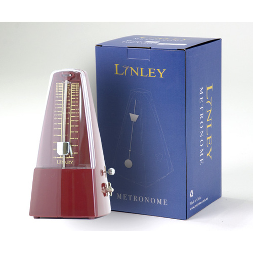 Linley Metronome Plastic with Bell-Classic-GlossRuby