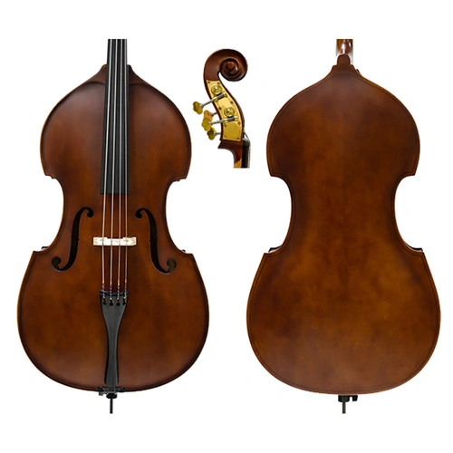ESP Bello 1/10 Cello-Bass Outfit with Solid Top, Ebony Board, Carbon Endpin, Adjustable Bridge, FPS Bow, Padded Bag