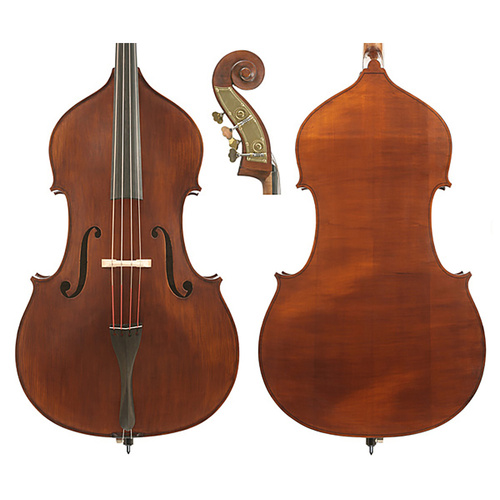 Gliga III 1/2 Bass Only Solid Antique with Spruce Top, Maple Back, Ebony Fittings, and Rubner Machine Heads