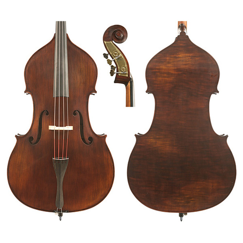 Gliga II 3/4 Bass Aged Dark Antique Solid Spruce Top Maple Back Ebony Fingerboard