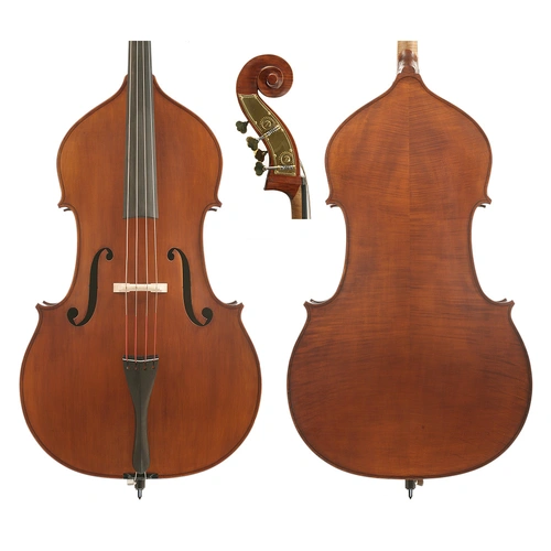 Gliga I 3/4 Swell-Back Bass, Solid Spruce Top, Sycamore Maple Back, Ebony Fingerboard, Professional Instrument, Made in Romania