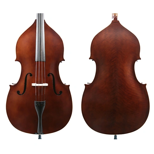 J Francis 3/4 Double Bass Outfit with Violin Corners, Ply Construction, Solid Maple Neck, Ebony Fingerboard, Includes Bow and Padded Bag