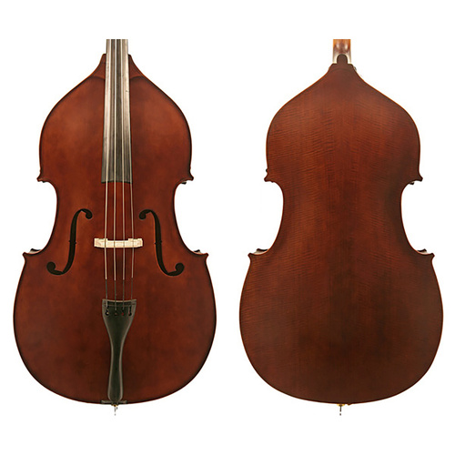 J Francis Double Bass Outfit Solid Top 3/4 with Violin Corners and Padded Bag