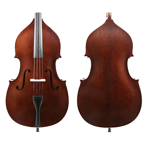 J Francis 1/8 Double Bass Outfit - Solid Spruce Top, Ebony Fingerboard, Upgraded Padded Bag, FPS Brazilwood Bow, Student Grade