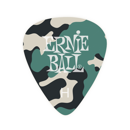 Ernie Ball Heavy Camouflage Cellulose Picks 12 Piece Bag