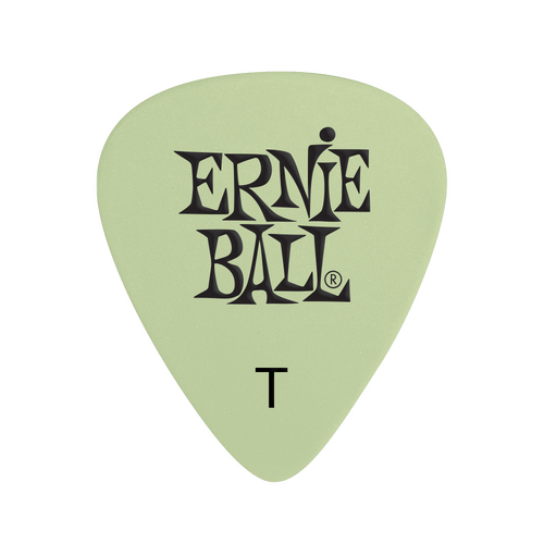 Ernie Ball Super Glow Cellulose Thin Picks, Bag of 12