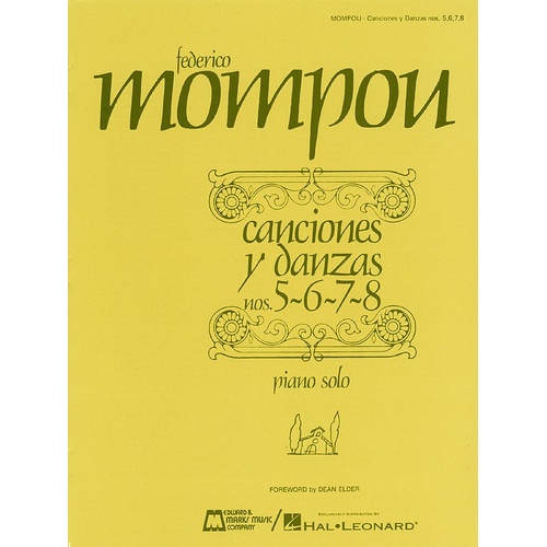 Canciones Y Danzas No 5 6 7 8 Piano Solo (Softcover Book)