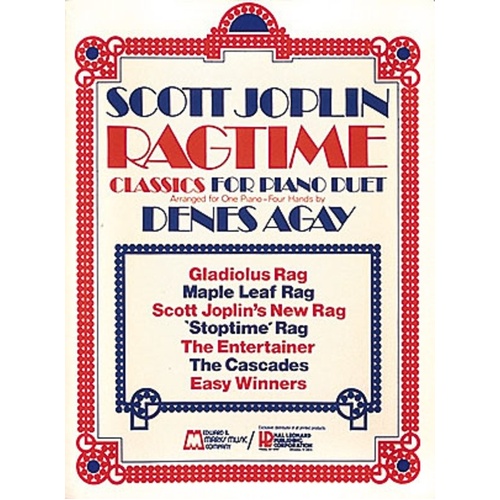 Ragtime Classics For Piano Duets Arr Agay (Softcover Book)