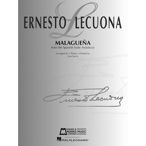 Malaguena Piano Duet 1 Piano 4 Hands (Softcover Book)