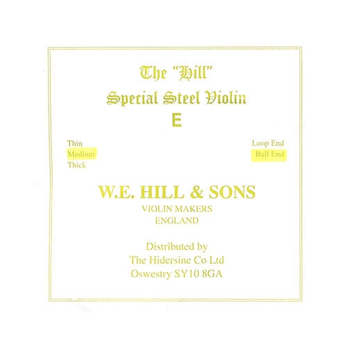 Hill Special Violin E-Medium Ball