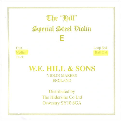 W.E. Hill & Sons The Hill Special Steel Medium Ball End Violin E String