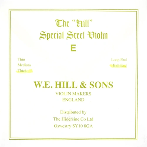 W.E. Hill & Sons Special Steel Thick Ball End Violin E String