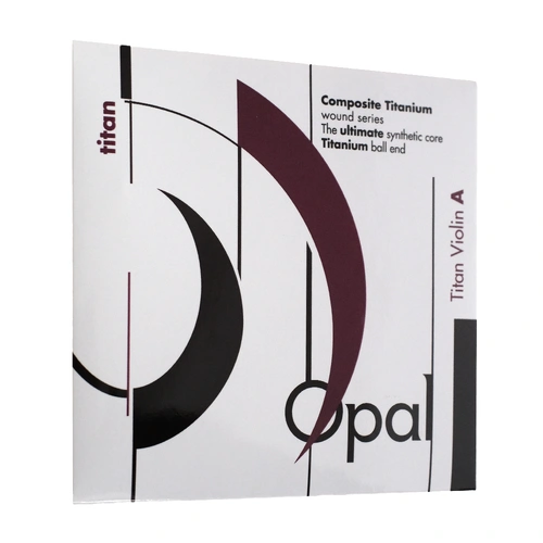 OPAL Titan Violin A String - Nylon/Titanium, Core Wound, 5.2kg Tension, Gold & Red (Tailpiece), White & Blue (Peg)