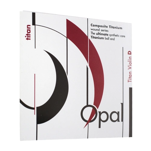 OPAL Titan Violin D String Nylon/Copper-Silver 4.6kg Gold & Red/White & Green