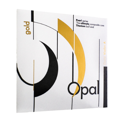 OPAL GOLD Professional Violin A String - Nylon/Alum, 5.2kg Tension, Red & Gold Twisted Tailpiece, White & Blue Peg