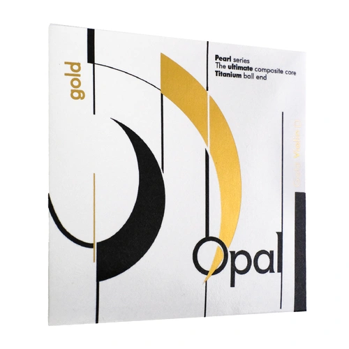 OPAL GOLD Professional Violin D String Nylon/Silver 4.7kg Tension Red & Gold Twisted