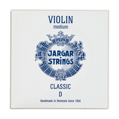 Jargar D Medium Violin Strings - Flexi-Metal, Blue Pack