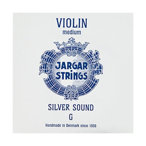 Jargar G Medium Pure Silver Violin Strings - Flexi-Metal, Blue Pack