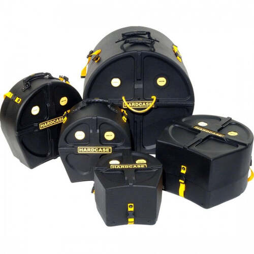 Hardcase HFUSION Drum Case Set Fusion Kit Black (10T 12T 14T 20B 14S)