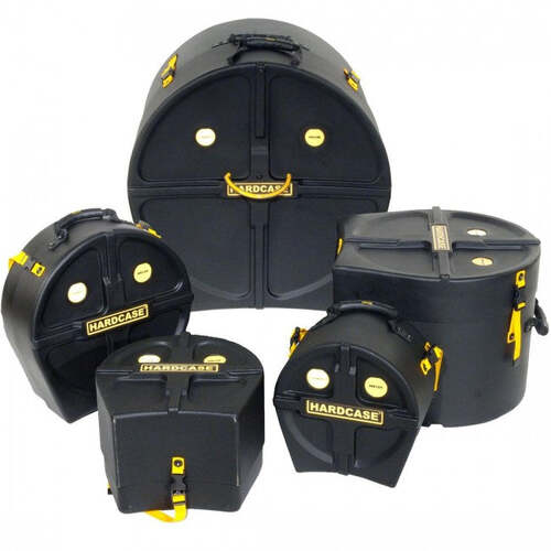 Hardcase HROCKFUS2 Drum Case Set Rock Fusion Kit Black (10T 12T 14F 22B 14S)