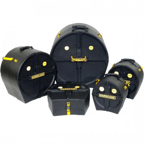 Hardcase HROCKFUS3 Drum Case Set Rock Fusion Kit Black (10T 12T 16FT 22B 14S)