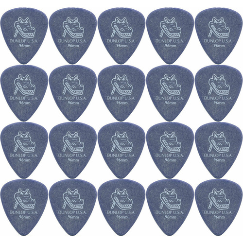 20 x Dunlop Gator Grip Purple 0.96mm Guitar Picks USA Bulk Pack