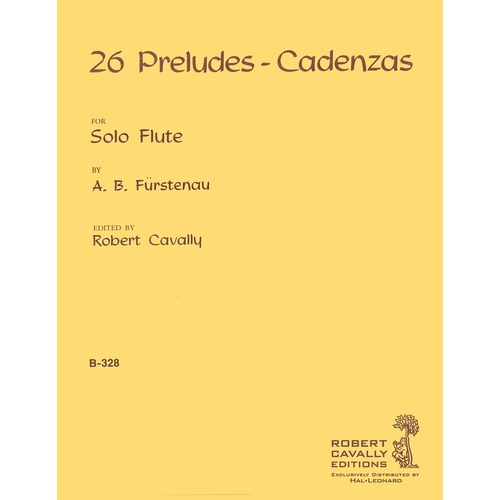 Furstenau - 26 Preludes Cadenzas Solo Flute (Softcover Book)