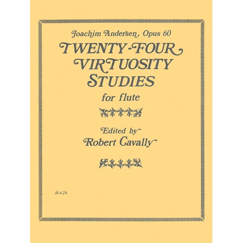 24 Virtuosity Studies 0P 60 Ed Cavally Flute (Softcover Book)