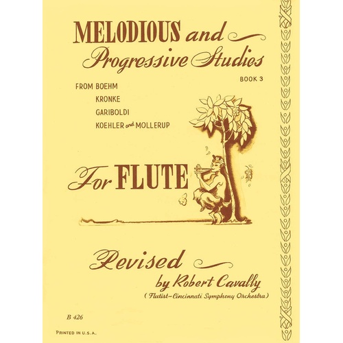 Melodious and Progressive Studies Flute Book 3 Ed Cavally (Softcover Book)