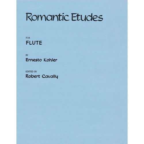Kohler - Romantic Etudes For Flute Op 66 (Softcover Book)