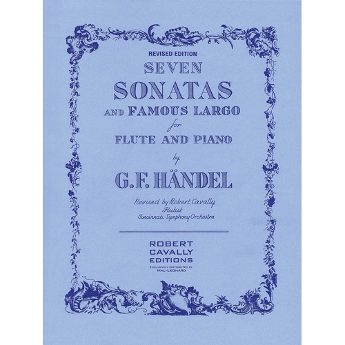 Seven Sonatas and Famous Largo Flute/Piano Revised (Softcover Book)