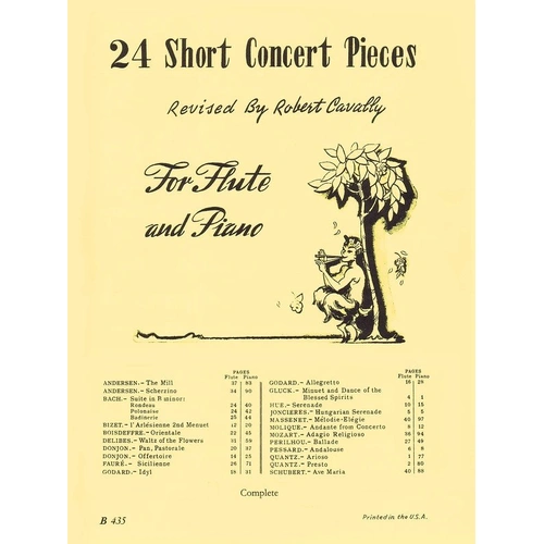 24 Short Concert Pieces for Flute/Piano by Ed Cavally