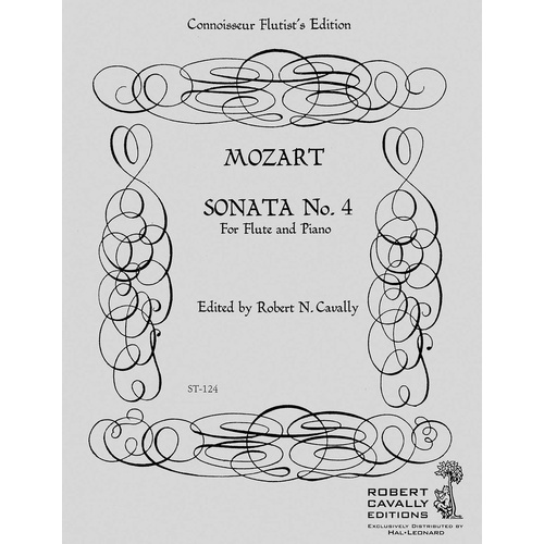 Sonata K 547 F Arr Cavally Flute/Piano (Softcover Book)