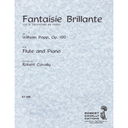 Fantaisie Brillante (Themes Il Trovatore) Flute/Piano (Softcover Book)