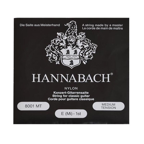 Hannabach Single Medium Clear Nylon E 1st String E8001