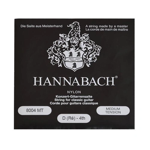 Hannabach Single Medium Silver D 4th Bass String 8004
