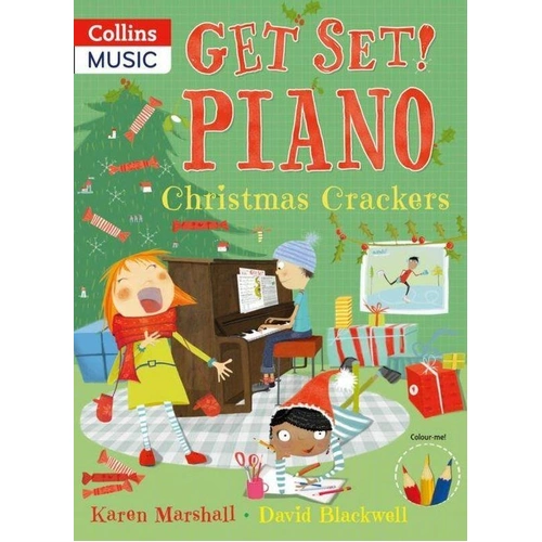 Get Set! Piano Christmas Crackers - Beginner Christmas Piano Book with 30 Carols, Duet Parts, and Fun Activities
