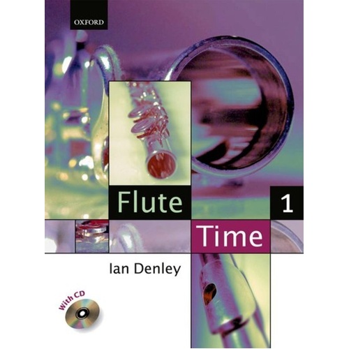 Flute Time Book 1 with CD by Ian Denley - 72 Pages, Flute Solo, Oxford University Press