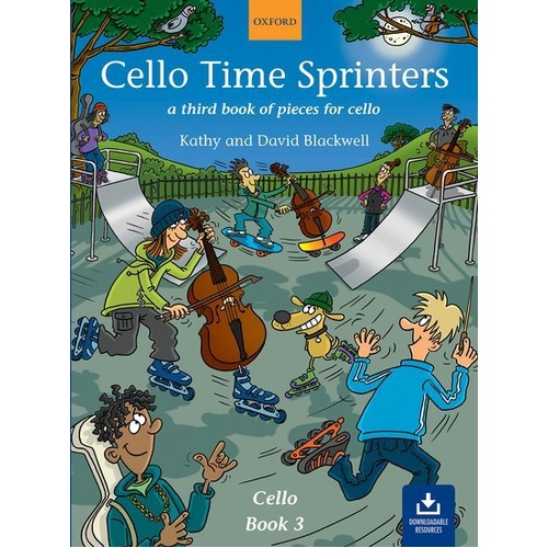 Cello Time Sprinters Book by David & Kathy Blackwell, 32 Pages, Cello Solo, Oxford University Press, Strings Category