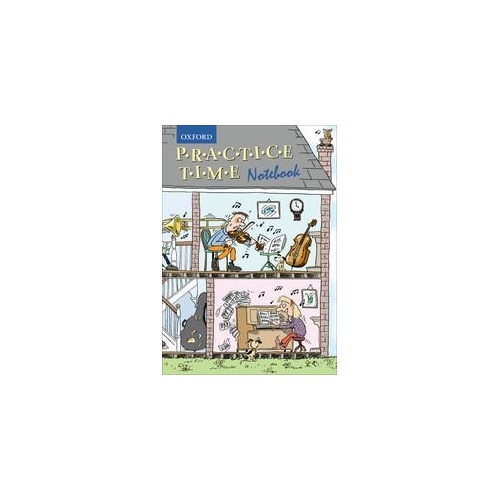 Practice Time Notebook by Oxford University Press - 40 Pages, Manuscript, for Recording Practice Notes and Music Writing