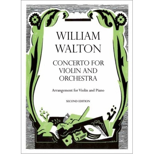 Concerto Violin and Piano Reduction - Walton's Violin Concerto, Oxford University Press, 92 Pages, William Walton Edition