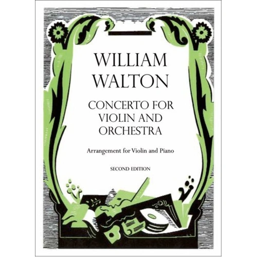 Concerto for Violin and Piano by William Walton, Oxford University Press, 92 Pages, William Walton Edition