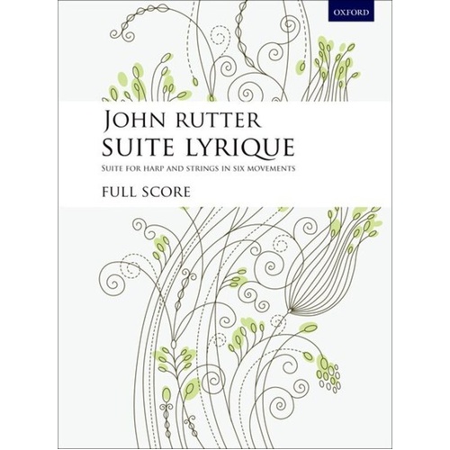 Rutter - Suite Lyrique Study Score for Solo Harp and Strings