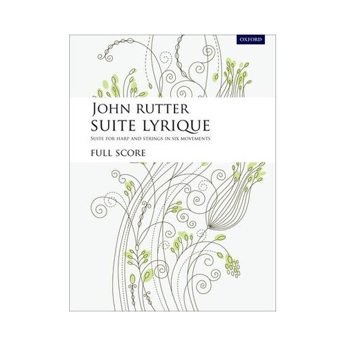 Suite Lyrique Study Score for Solo Harp and Strings