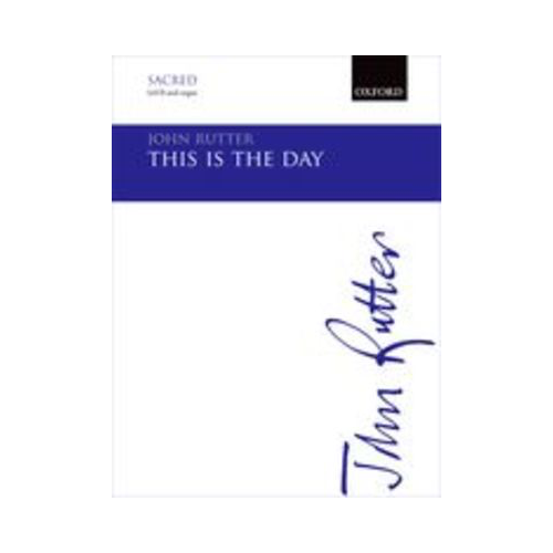 This is the Day SATB Choral Sheet Music