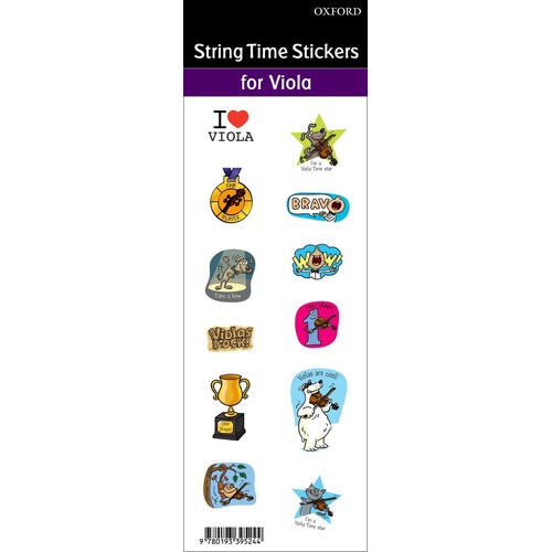 Viola Time Stickers - String Time Stickers - Oxford 9780193395244