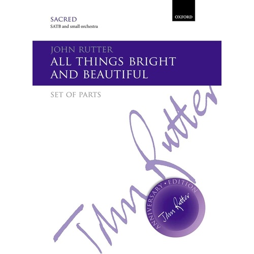 All Things Bright and Beautiful Full Orchestra Parts by John Rutter