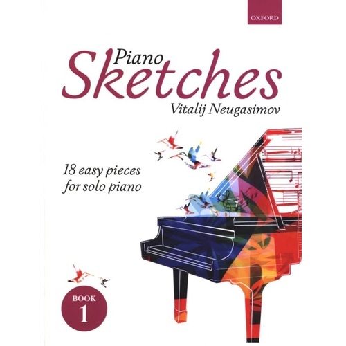 Neugasimov Piano Sketches Book 1 for Easy Piano, Grades 2-3, 32 Pages, Oxford University Press