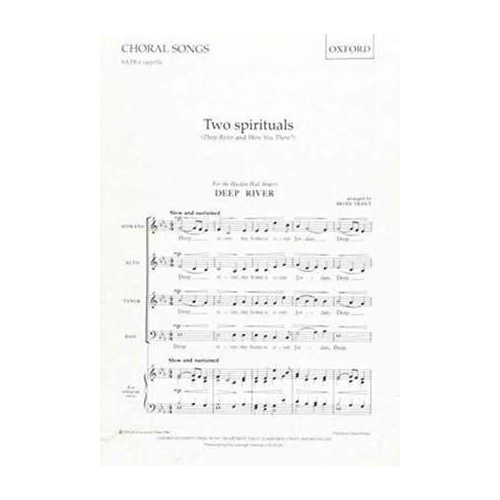 Spirituals 2 for SATB Unaccompanied by Brian Trant - Choral Score, 12 Pages, Oxford University Press