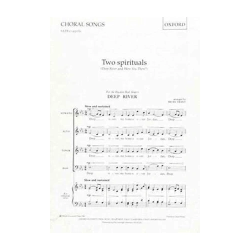 Two Spirituals for SATB Unaccompanied by Brian Trant, Choral Score, 12 Pages, Oxford University Press